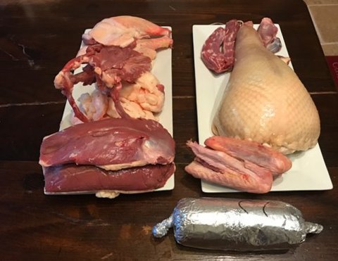 Stage de préparation d'un canard dans les Monts du Lyonnais